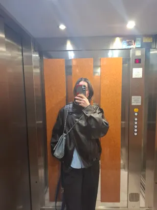 Chaqueta efecto piel "Zara"