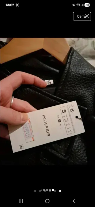 Chaqueta efecto piel "Zara"