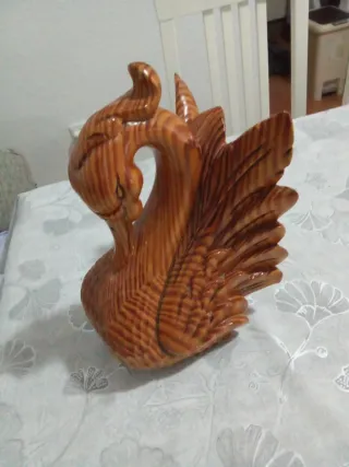 Figura Cisne Madera Tallada