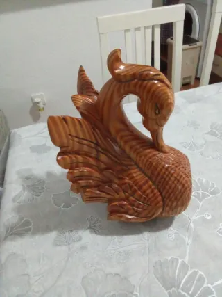 Figura Cisne Madera Tallada