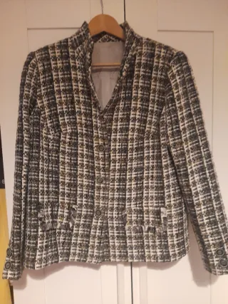 Chaqueta cuadros mujer