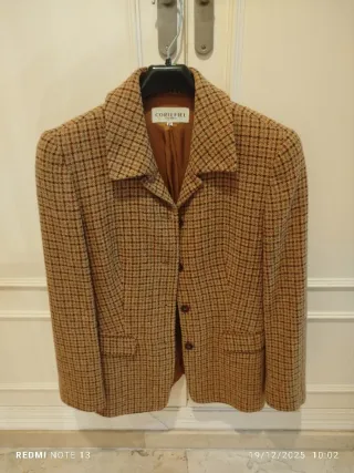 Chaqueta cortefiel cuadros lana Talla M