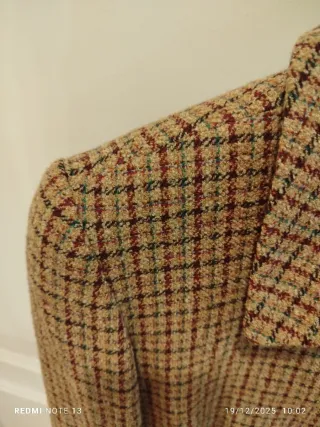 Chaqueta cortefiel cuadros lana Talla M