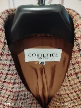 Chaqueta cortefiel cuadros lana Talla M