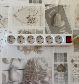 Regleta 6 enchufes con interruptor