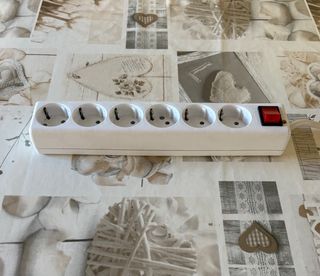 Regleta 6 enchufes con interruptor