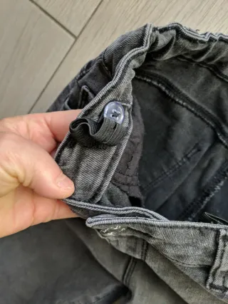 Jeans elasticizzati grigi taglia 158 cm