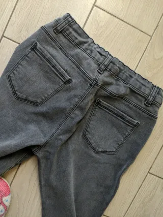 Jeans elasticizzati grigi taglia 158 cm