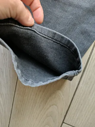 Jeans elasticizzati grigi taglia 158 cm