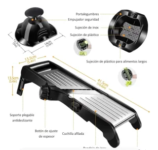 Mandolina Ajustable Acero Inox