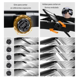 Mandolina Ajustable Acero Inox