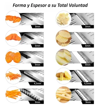 Mandolina Ajustable Acero Inox