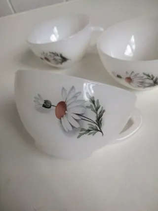 Arcopal Margaritas vintage 3 tazas