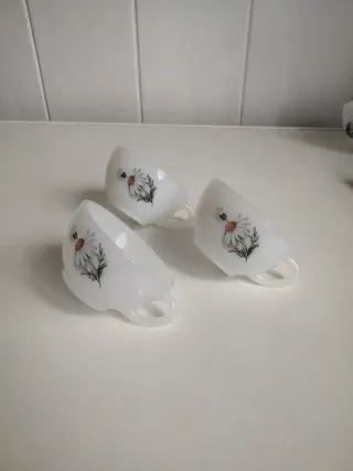 Arcopal Margaritas vintage 3 tazas