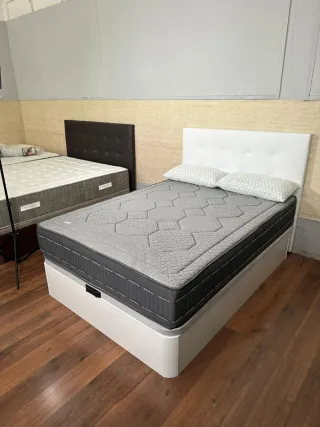 Canapé abatible blanco 150x190