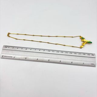 Collar de oro 18kt con malaquita