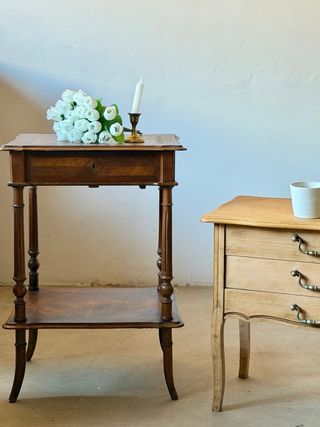 Antichi cassettini francesi/tavolini da collezione