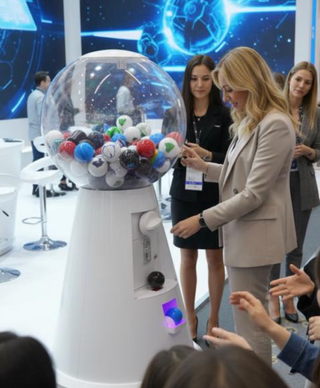 Máquina dispensadora de bolas/cápsulas