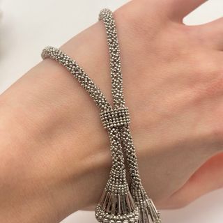 Collar de oro blanco 18kt