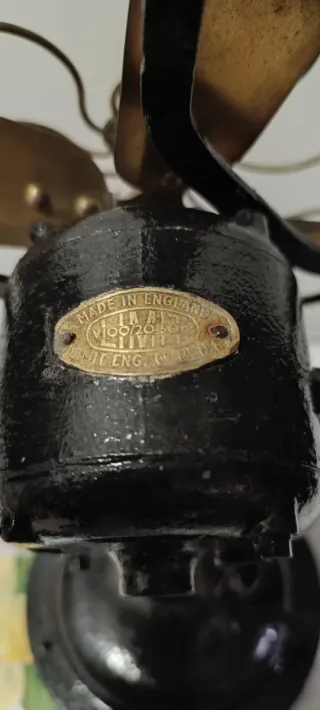 Ventilador Antiguo Inglés