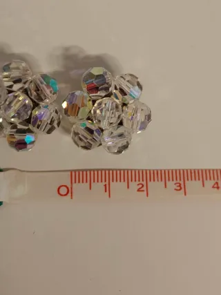 Orecchini clip cristalli Boemia fiori vintage