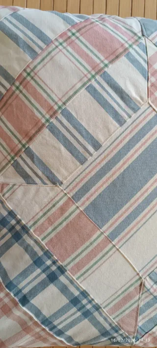 Cojines Patchwork Azul y Rosa (2 uds)