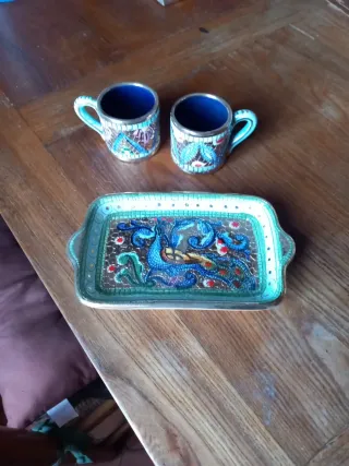 Set 2 Tazzine Caffè Ceramica Mosaico