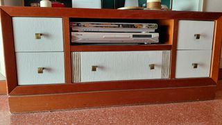 Mueble TV madera maciza