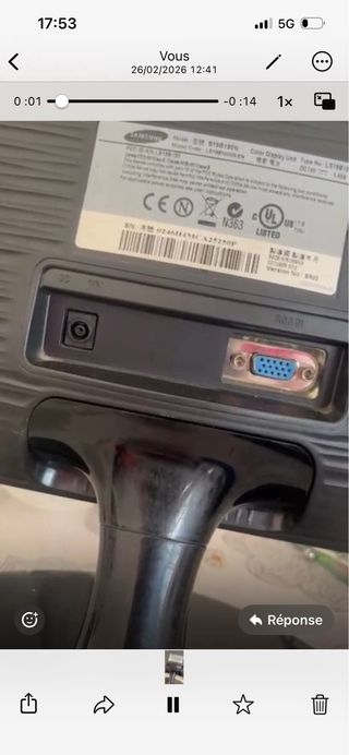 Pantalla Samsung LED Negra