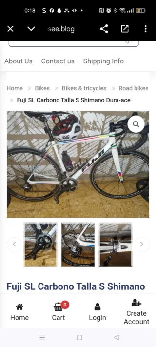 Bicicleta de carreras Fuji