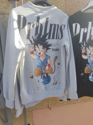 Sudadera Roja Prblms con Goku