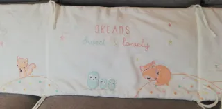 Chichonera cuna bordada con animales