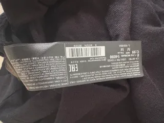 Jersey Mango Algodón y Lana Negro