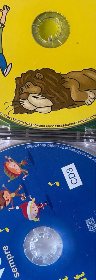 Lote 5 CD's Canciones Infantiles Italiano