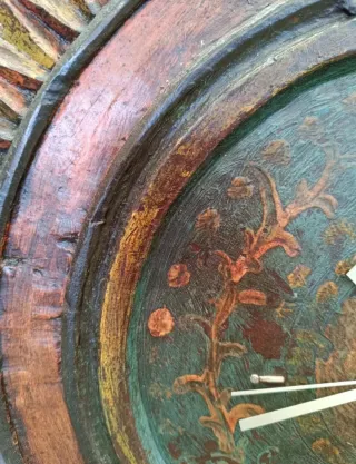 Reloj Talla Policromada S.XIX