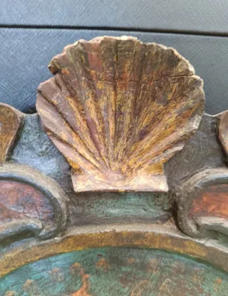 Reloj Talla Policromada S.XIX