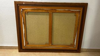 Cuadro al óleo paisaje pueblo mediterráneo (125x97