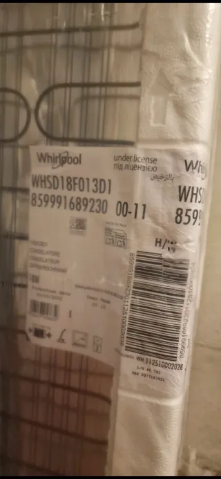 Congelador integrable Whirlpool WHSD18F013D1