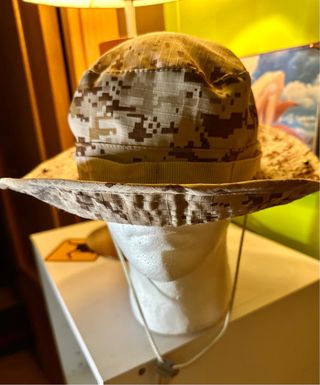 Gorro Sahariano Camuflaje Beige/Marrón