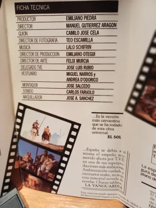 VHS El Quijote Clásico Español