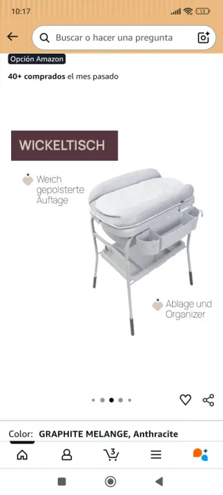 Bañera cambiador bebé