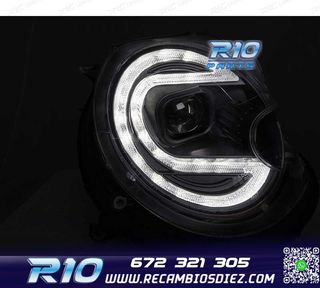 FAROS XENON MINI COOPER 06-14 LED NEGRO