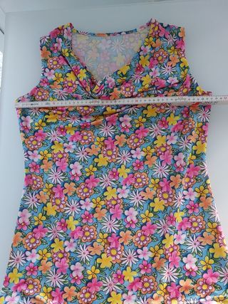 Canotta donna fantasia floreale