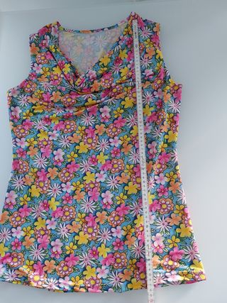 Canotta donna fantasia floreale