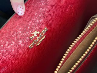 Bolso Coach Burdeos y Beige