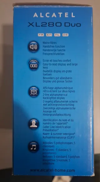 Teléfonos fijos Alcatel negros