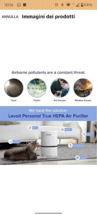 Purificatore d'aria Levoit