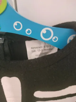 Disfraz esqueleto infantil con capucha