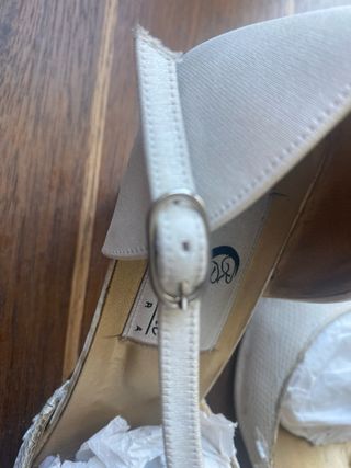 Zapatos Novia Rosa Carboné Seda Mikado Talla 40