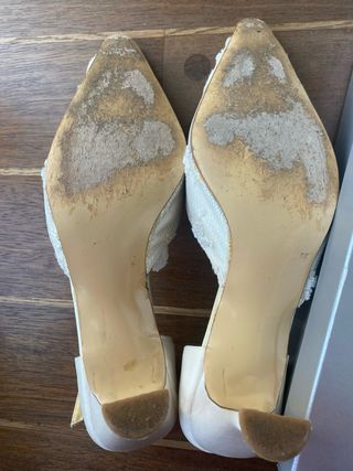 Zapatos Novia Rosa Carboné Seda Mikado Talla 40